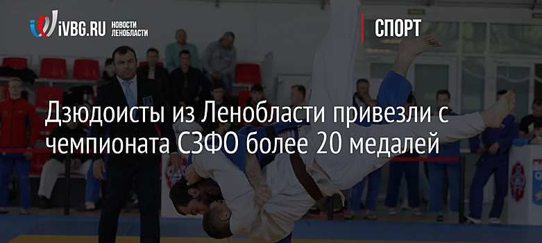 Дзюдоисты из Ленобласти привезли с чемпионата СЗФО более 20 медалей