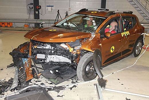 Появилось видео провального краш-теста новых Renault Logan и Sandero Stepway