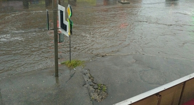 Автомобильные номера костромичей нашлись в огромной луже