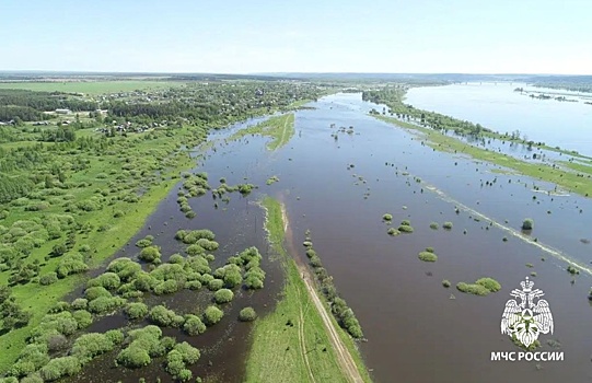 За уровнем воды на Каме в Удмуртии следят с помощью беспилотников