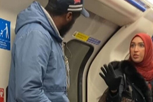 Мусульманка заступилась за еврейскую семью в метро Лондона
