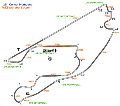 Гран При Майами: Зоны DRS и изменения на трассе