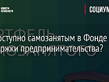 Что доступно самозанятым в Фонде поддержки предпринимательства?