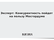 Эксперт: Конкурентность пойдет на пользу Мосгордуме