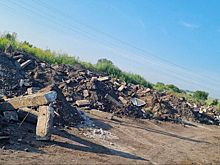 Стихийная свалка образовалась в кузбасском городе из-за ремонта дороги