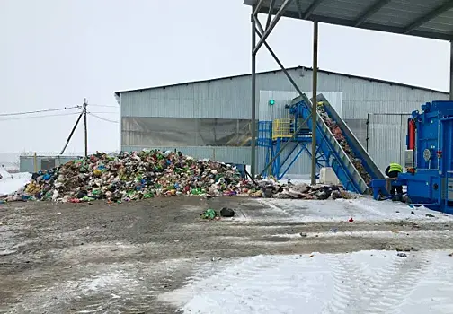На полигоне бытовых отходов появился пернатый сотрудник