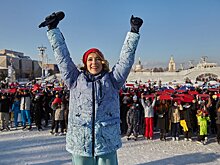 На ВДНХ состоялся флешмоб в поддержку олимпийцев