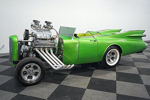 Этот странный хотрод с зеленым лобовым стеклом когда-то был Cadillac 1959 года
