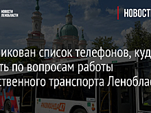 Опубликован список телефонов, куда звонить по вопросам работы общественного транспорта Ленобласти