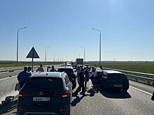 ДТП парализовало движение на платной трассе в Краснодарском крае