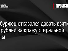 Петербуржец отказался давать взятку в 8 млн рублей за кражу стиральной машины