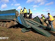 В Полесском районе заканчивают восстанавливать водозащитные дамбы
