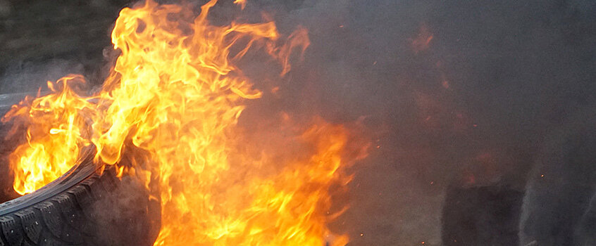 11 человек боролись с пожаром в Шарканском районе