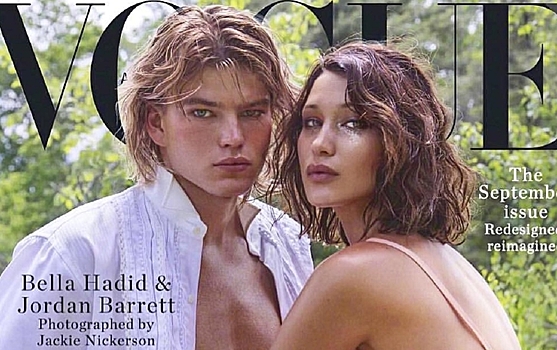Слезы, грустный взгляд и губы цвета вишни: Белла Хадид на обложке Vogue Australia