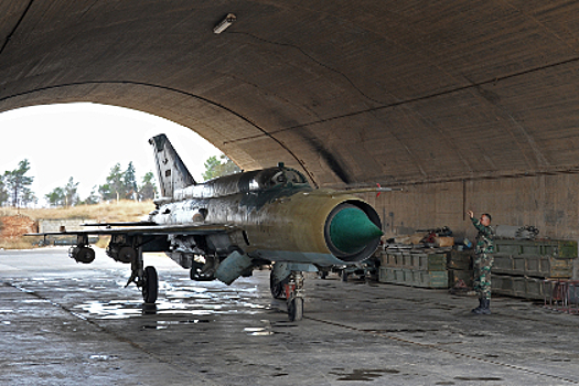 Сирийская оппозиция заявила, что МиГ-21 ВВС был сбит орудием ПВО