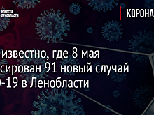 Стало известно, где 8 мая зафиксирован 91 новый случай COVID-19 в Ленобласти
