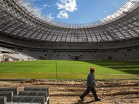 Репортаж со строительства стадиона «Лужники»: фото