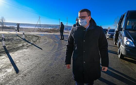 Губернатор Челябинской области Алексей Текслер проехал с инспекцией по объектам дорожного строительства