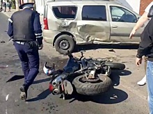 В Курске на улице Малых в ДТП с мотоциклом пострадали два человека