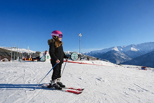 Новую детскую горнолыжную трассу открыли на курорте Ведучи в Чечне