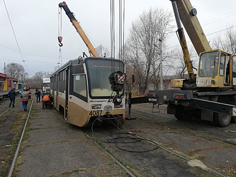 Трамваи проехали полстраны для службы в Кузбассе