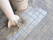 В мэрии Красноярска назвали нарисованную на цементе брусчатку «временным решением»