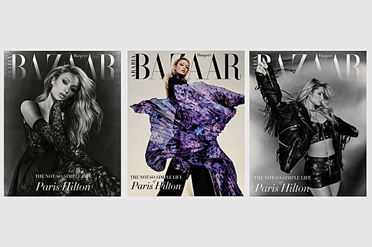 Хилтон снялась для трех обложек Harper's Bazaar