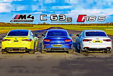 Дрэг-гонка: новая BMW M4 против Mercedes-AMG C 63 S и Audi RS 5