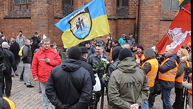 В шествии бывших эсэсовцев в Риге участвовали украинские националисты