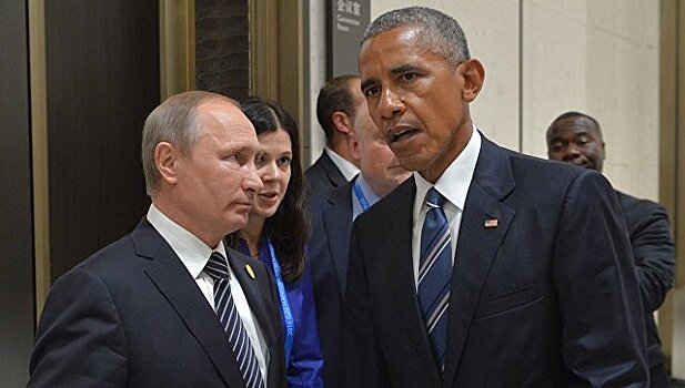 Опубликовано единственное видео со встречи Путина и Обамы