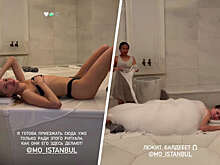 Модель Елена Перминова сообщила, что уехала в Турцию с Лебедевым и детьми