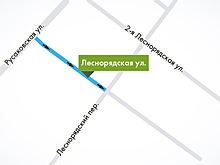 Леснорядская улица с 25 июля станет односторонней