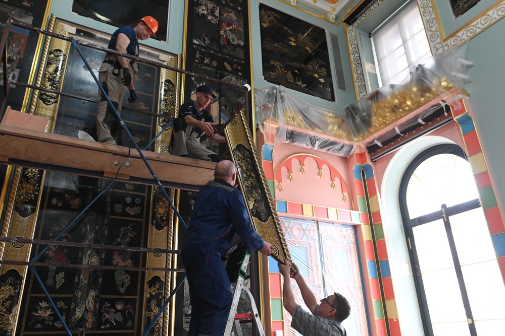 В Царском Селе заканчивается реставрация знаменитого Китайского зала