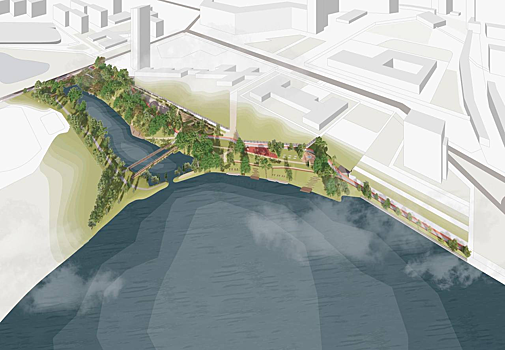 Врио губернатора Денис Паслер: Набережная Ольховки в Екатеринбурге станет больше на 10 тысяч квадратных метров за счёт сада фитонцидов и новых спортивных зон