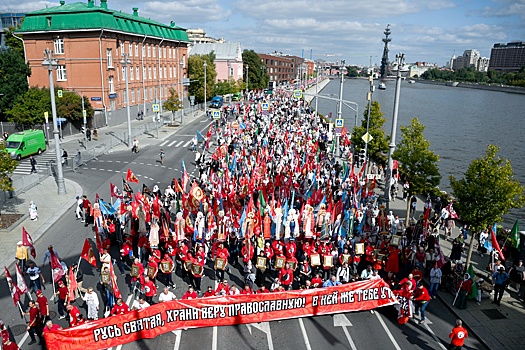 В Москве прошел первый со времен революции долгий крестный ход