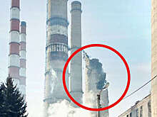 "Изнанка": одна из труб Славянской ТЭС обрушилась после удара