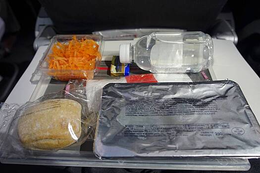 Пассажир показал фото еды в самолете и рассмешил пользователей сети