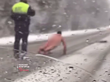 Голый мужчина выпрыгнул из машины на трассу в Нижегородской области