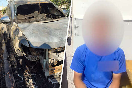 В Крыму пьяный мужчина сжег иномарку и не смог объяснить причину поступка