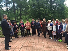 Жители Куркина почтили память советских воинов, погибших в Великой Отечественной войне