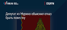 Депутат из Мурино объяснил отказ брать повестку