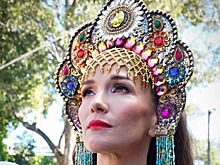 Все русское сразу: Наталия Орейро в кокошнике и костюме матрешки