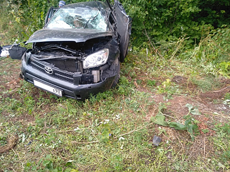 Водитель погиб: в Самарской области автомобиль выехал на встречку и вылетел в кювет