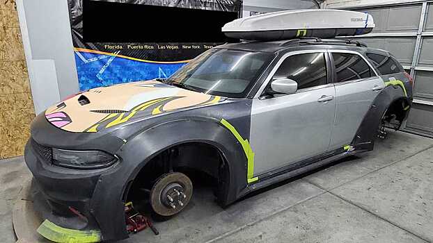 Тюнеры преврашают Dodge Magnum в Charger Hellcat Widebody Wagon