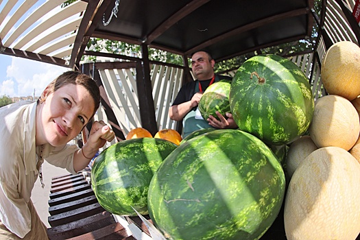 В Москве открылись бахчевые развалы: как правильно выбрать спелый арбуз