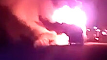 Автобус с десятками пассажиров загорелся на ходу подо Львовом: видео
