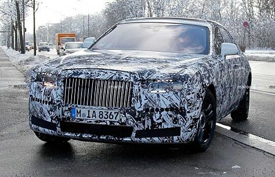 Rolls-Royce Ghost следующего поколения попал на шпионские снимки в Мюнхене