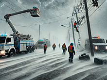 Энергетики Астрахани готовятся к устранению последствий сильного ветра