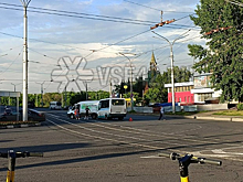 ДТП на трамвайный путях заблокировало движение в Новокузнецке