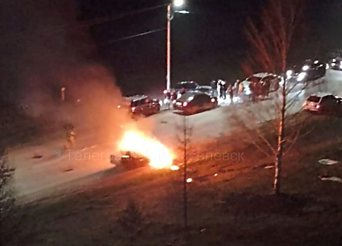 Момент ДТП на кольце попал на видео в Новокузнецке